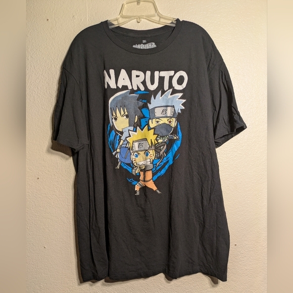 Naruto Black Graphic T-Shirt Size 2xl Pre-owned - Picture 1 of 5